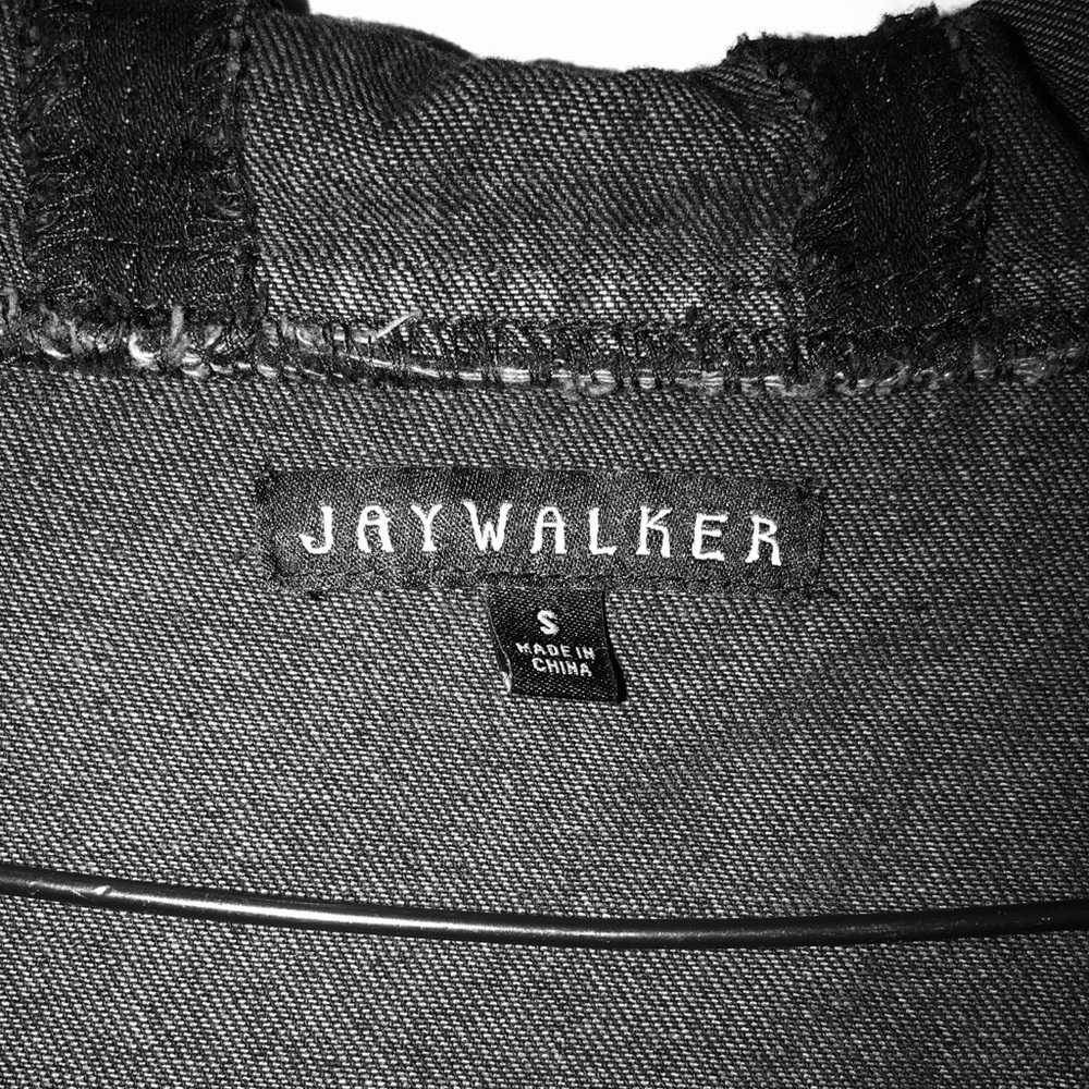 Limited Edition Black Long Jean Jacket Jay Walker.
